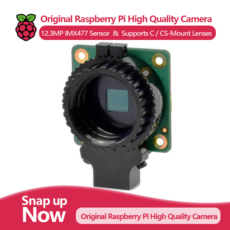 Raspberry Pi Global Shutter Camera Imx296 - 기존 Raspberry Pi 고품질 카메라, 12.3MP