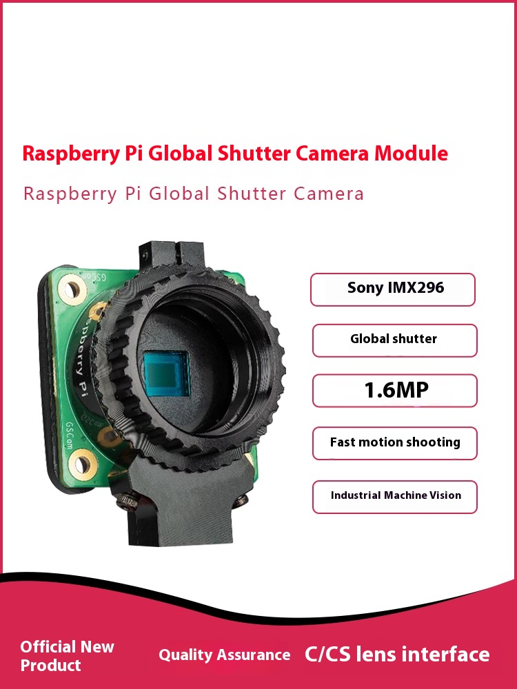 1.6MP 프리미엄 글로벌 셔터 카메라 모듈 새로운 I - Raspberry Pi Global Shutter Camera Imx296 리뷰 및 가격